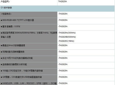 【th2829alcr數字電橋 300khz高精度電橋 同惠lcr數字電橋】價格,廠家,圖片,其他儀器儀表及配附件,東莞市大朗萬中電子儀器經營部-